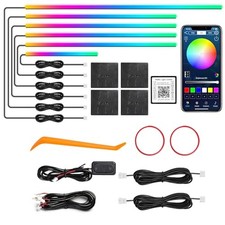 Dreamcolor Acrylic Interior Car LED Strip Light with Wireless APP, RGB 6 in 1 picture