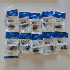 (Lot of 10) Leviton 5G108-RB5 Gigamax Cat 5e UTP Quickport Jacks Brown picture