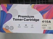 GPC Image 410A Premium Laser Toner Cartridge 4-Pack Black Magenta Cyan Yellow picture