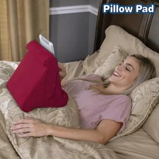 ONTEL BURGANDY PILLOW PAD TABLET STAND 3 VIEWING MULTI-ANGLE SOFT -  BURGUNDY picture