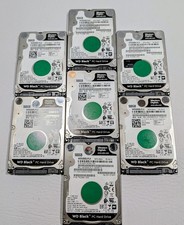 Lot of 7 Western Digital WD Black 500GB 2.5