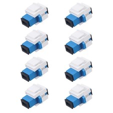 8 Pack SC/UPC Fiber Optic Coupler Keystone Jack Modular Patch Panel Adapter picture