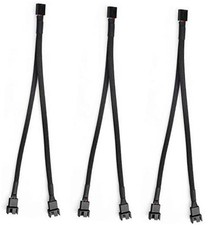 Aypzuke 3 Pack Computer PC PWM Fan Splitter Cable 1 to 2 (4 Pin+3 3PACK 1 TO 2 picture