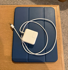 Apple iPad 10.9in 128GB Wi‑Fi Tablet w/ Blue Tri-Fold Case & Charger Bundle picture