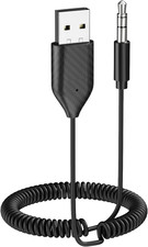 Aux to Bluetooth Adapter, BT5.2, Hands-Free Calls for Car/Speaker picture