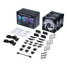 Phanteks D30 BLACK/White Reversed Fan - 3-pack - D30-120 D-RGB 12CM picture
