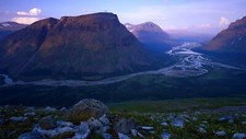 Landscape sweden nature mountains stones rocks Custom Gaming Mat Desk picture