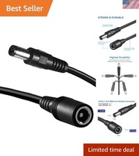 Versatile 6FT DC Power Extension Cable for CCTV,  Cameras & LED Strips picture