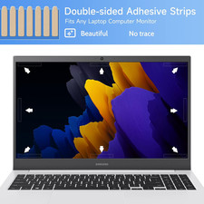 Privacy Screen Adhesive Strips and Slide Mount Holder Tabs for Computer Monit... picture