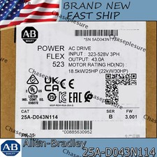 NEW NEW PLC 25A-D043N114 AB PowerFlex 523 22kW (30Hp) AC Drive 25AD043N114 picture