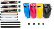 NEW COMPATIBLE XEROX DIGITAL PRESS 550/560/570 DRUM KITS + TONER REFILL KIT CYMK picture