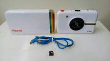 Polaroid Hi-Print Bluetooth 2x3 Pocket Photo Printer 9046 & Polaroid Camera & SD picture