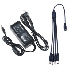 4CH Premium 5Amp Power Adapter Charger with 4 way splitter for Night Owl Cameras picture