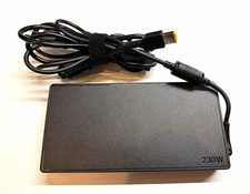 Lenovo 230W A/C Adapter 20V 11.5A Slim Yellow Tip Rectangular Black picture
