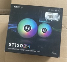 Lian Li ST120 RGB 120mm Multicolor Case Fan 3-Pack 4-Pin PWM Black picture