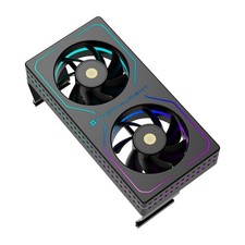MC2 ARGB Black RAM Cooler RGB Strip Dual 3200RPM Fans Fits DDR2/3/4/5 Memory picture