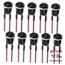 10PCS 12mm Momentary Push Button Switch - Mini Round Pushbutton Switches - Black picture
