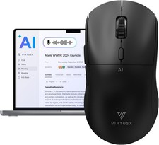 VirtusX Jethro V1 Wireless AI Mouse Voice Typing Meeting Recorder #4794E R6 picture