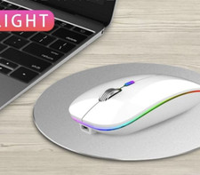 Wireless Mouse LED Rechargeable Mice picture