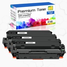 3PK BK Toner Cartridge Compatible for HP 414X LaserJet Pro M479 M454 M454M 454dw picture
