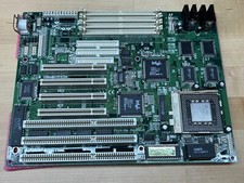 ECS P5VX-BE rev2.0 Socket 7 AT Motherboard + Pentium MMX 233MHz (1997) picture