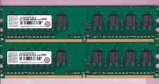 2GB 2x1GB PC2 5300 1G 1Rx8 DDR2 667 U TRANSCEND SAMSUNG DESKTOP RAM MEMORY KIT picture