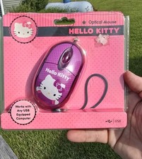 2012 Hello Kitty Computer Mouse Pink Vintage Optical USB In Package Sanrio  picture