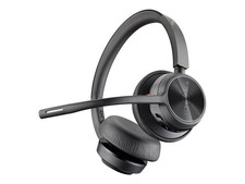 Poly Voyager 4320-M Microsoft Teams Certified Headset with charge stand picture