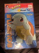 Vintage Pokemon 1999 Official Nintendo Squirtle Mouse Pad New In Factory Wrap picture