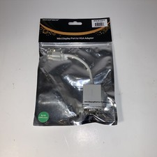 MonoPrice - Mini Display Port to VGA Adapter - MDP-M-VGA-F (White) DisplayPort picture