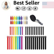 61-Piece Cable Management Value Pack: Heavy Duty Organizer for Home & Office picture