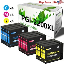 12PK PGI-2200 PGI2200 Color Ink Cartridge 2200XL fit for MB5120 iB4020 Printer picture