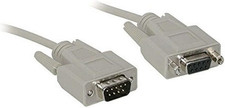 C2G 02711 DB9 M/F Serial RS232 Extension Cable, Beige (6 Feet, 1.82 Meters) picture