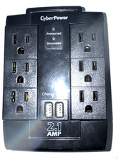 CyberPower CSP600WSURC2 6-Outlet Swivel Professional Surge Protector Wall Tap  picture