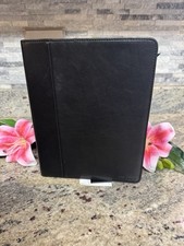Coach Black Leather Uni-Sex Tablet Case NWT $198 Please Read Description picture
