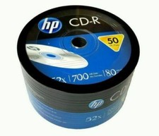 200 HP Blank 52X CD-R CDR Recordable Branded Logo 700MB Media Disc 4x50pk picture