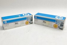 HP CB436AC 36A Laserjet Black Toner Printer Cartridge Sealed New Genuine Lot 2 picture