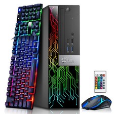 BTO RGB SFF Desktop Computer PC i5-7th 8GB 256GB SSD RGB KB & M Wi-Fi Windows11 picture