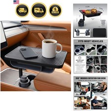 Car Desk for Laptop, Rotating Car Table Tray for Cup Holder picture