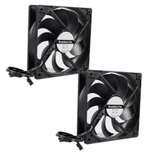 DIANN 2pcs 120mm Black Computer Case Fans High Performance Cooling Low Noise 3 picture