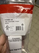 Legrand Keystone Surface Mount Box Plastic White Single Port KSSMB1-88 picture