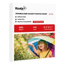 Koala Thick Double Sided Glossy Photo Paper 8.5x11 69lb Cardstock Inkjet Printer picture