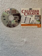 Calendar Creator Version 5.0 (PC 1999) - CD W/INSTALL BOOKLET ONLY picture