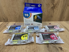 Epson 78 T078920 Genuine OEM Ink 5 Pack Cyan Magenta Yellow LC LM Sealed picture