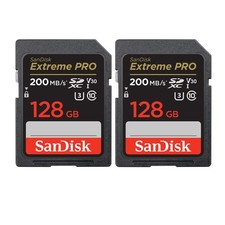 Sandisk 128GB SDXC Memory Card Extreme PRO UHS-I 2 Pack picture