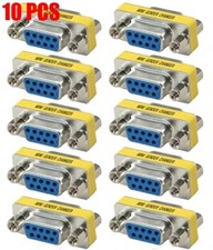 10x DB9 D-SUB 9 Pin Serial Female to Female Mini Gender Changer Coupler Adapter picture