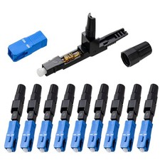 100Pcs SC-UPC Fiber Optical Fast Cold Connector Single Mode Adapter Plug picture