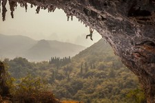 Landscape nature trees forest china rock climbing asia Custom Gaming Mat Desk picture