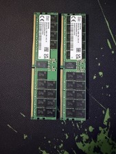 Lot of 2 SK HYNIX DDR5 64GB 2RX4 PC5-4800B RDIMM MEMORY picture