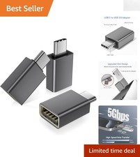 3-Pack USB-C to USB-A Adapters for High-Speed Data Transfer -  Aluminum picture